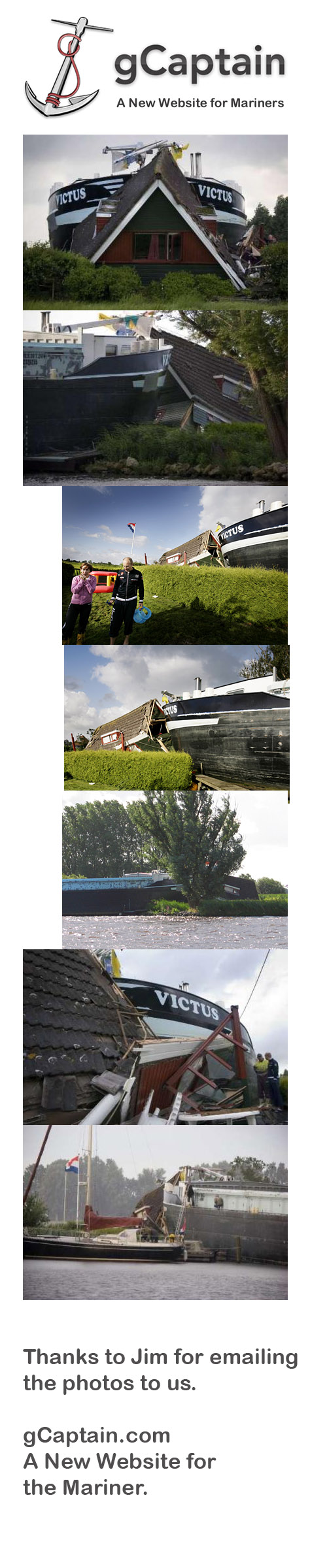 Ship Runs Into House - Maritime Incident